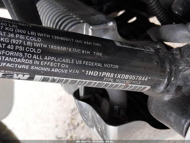 Aukcja sprzedaży 2013 Harley-davidson Flhtcuse Cvo Ultra Cls Electra Gld, vin: 1HD1PR81XDB957844, numer aukcji: 46342739
