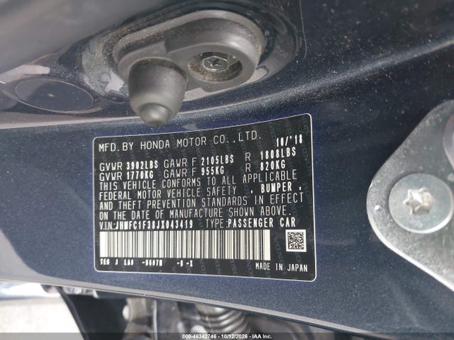 Honda Civic Ex-t 2018 JHMFC1F38JX043419 Image 9