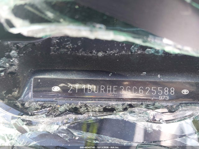 Toyota COROLLA LE 2016 2T1BURHE3GC625588 Image 9