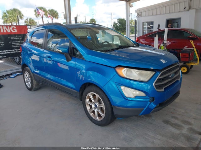 2018 Ford Ecosport Se მანქანა იყიდება აუქციონზე, vin: MAJ3P1TE6JC166695, აუქციონის ნომერი: 46343090