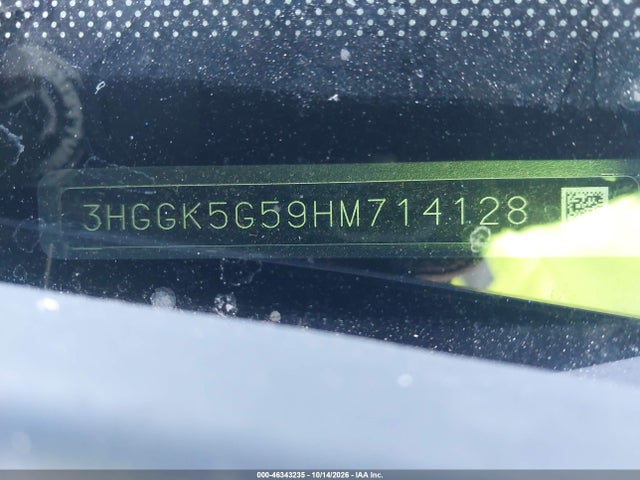 46343235 :رقم المزاد ، 3HGGK5G59HM714128 vin ، 2017 Honda Fit Lx مزاد بيع