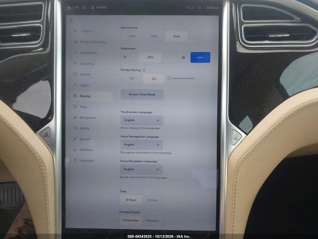 Продажа на аукционе авто 2013 Tesla Model S, vin: 5YJSA1CN4DFP20556, номер лота: 46343525