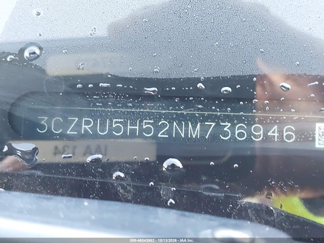 46343982 :رقم المزاد ، 3CZRU5H52NM736946 vin ، 2022 Honda Hr-v 2wd Ex مزاد بيع