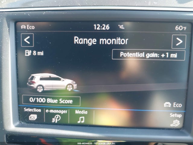 WVWKP7AU5GW916257 Volkswagen E-golf Se