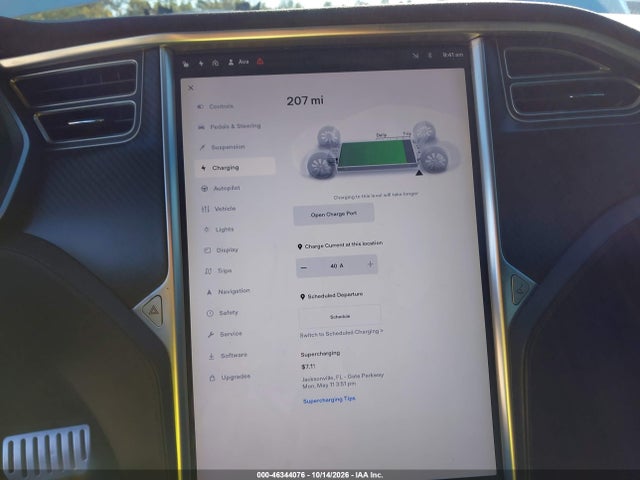 Продаж на аукціоні авто 2015 Tesla Model S 85d/p85d, vin: 5YJSA1E40FF114128, номер лоту: 46344076