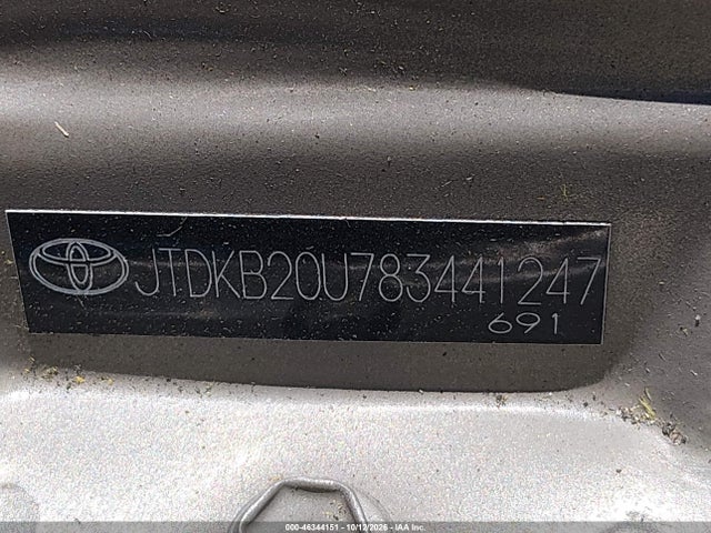 46344151 :رقم المزاد ، JTDKB20U783441247 vin ، 2008 Toyota Prius مزاد بيع