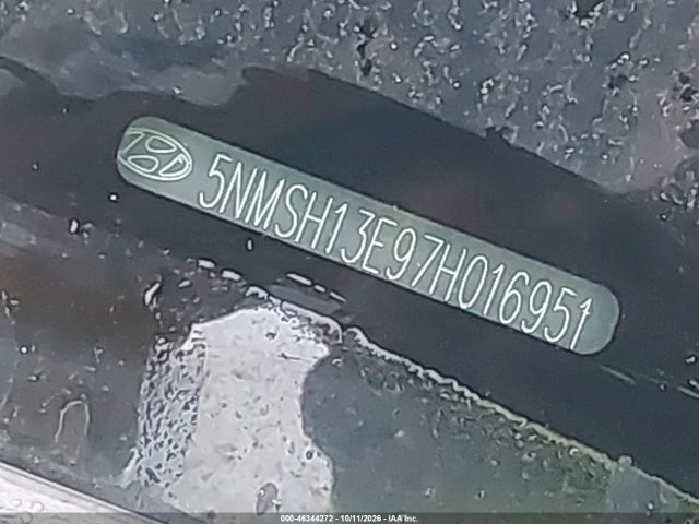 46344272 :رقم المزاد ، 5NMSH13E97H016951 vin ، 2007 Hyundai Santa Fe Limited/se مزاد بيع