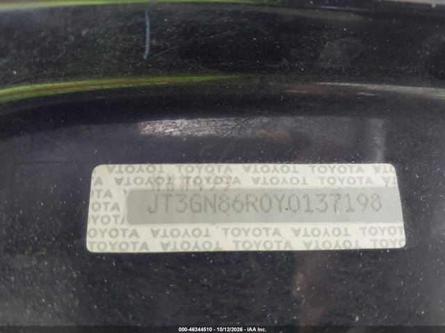 Aukcja sprzedaży 2000 Toyota 4runner Sr5 V6, vin: JT3GN86R0Y0137198, numer aukcji: 46344510