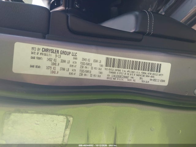 2014 Jeep Grand Cherokee Limited მანქანა იყიდება აუქციონზე, vin: 1C4RJEBG8EC290067, აუქციონის ნომერი: 46344552