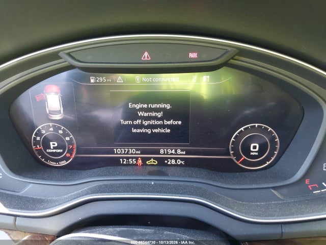 2018 Audi Q5 2.0t Premium/2.0t Tech Premium მანქანა იყიდება აუქციონზე, vin: WA1BNAFY5J2004381, აუქციონის ნომერი: 46344730