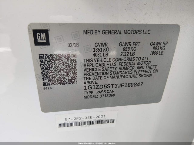 Chevrolet MALIBU LT 2018 1G1ZD5ST3JF189847 Image 9