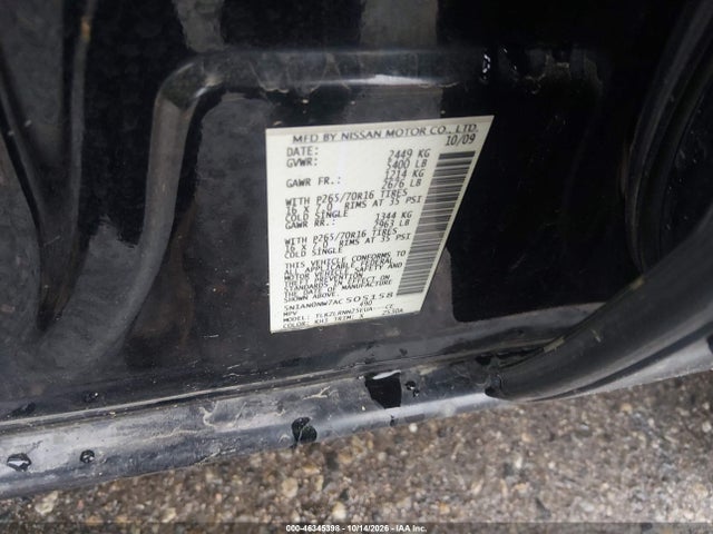 Aukcja sprzedaży 2010 Nissan Xterra S, vin: 5N1AN0NW7AC505158, numer aukcji: 46345398