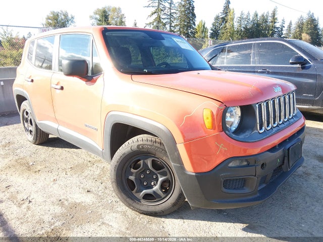 Продаж на аукціоні авто 2016 Jeep Renegade Sport, vin: ZACCJAAW8GPD84519, номер лоту: 46345599