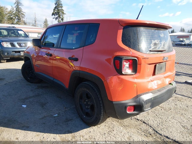 Продаж на аукціоні авто 2016 Jeep Renegade Sport, vin: ZACCJAAW8GPD84519, номер лоту: 46345599
