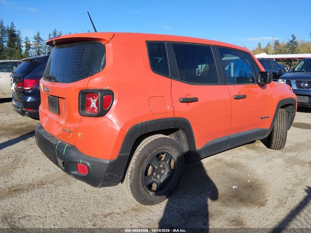 Продаж на аукціоні авто 2016 Jeep Renegade Sport, vin: ZACCJAAW8GPD84519, номер лоту: 46345599