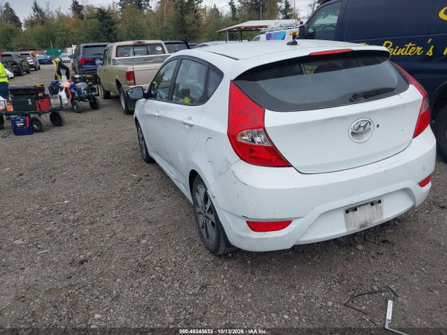 2015 Hyundai Accent Sport მანქანა იყიდება აუქციონზე, vin: KMHCU5AE4FU203818, აუქციონის ნომერი: 46345633