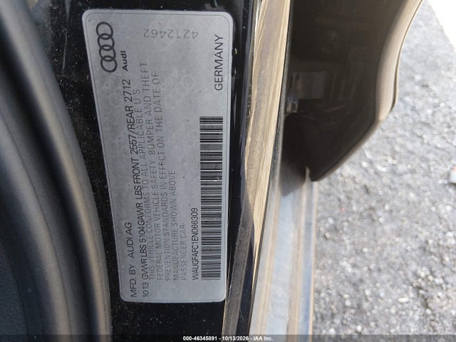 Продажа на аукционе авто 2014 Audi A6 2.0t Premium, vin: WAUGFAFC1EN066309, номер лота: 46345891