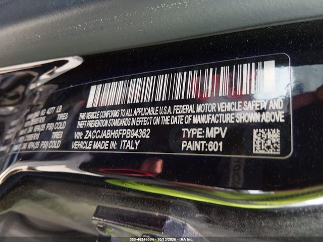 46346594 :رقم المزاد ، ZACCJABH6FPB94362 vin ، 2015 Jeep Renegade Latitude مزاد بيع