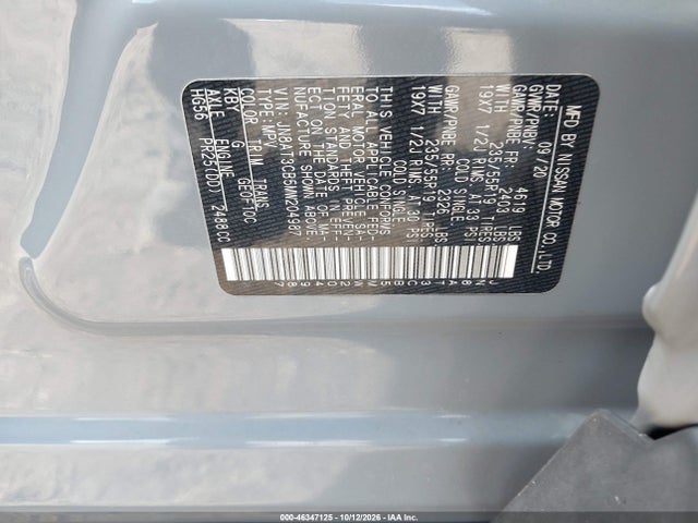 Продаж на аукціоні авто 2021 Nissan Rogue Sl Intelligent Awd, vin: JN8AT3CB5MW204987, номер лоту: 46347125