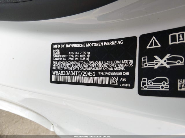 BMW 430i Xdrive 2026 WBA63DA04TCX29450 Image 9