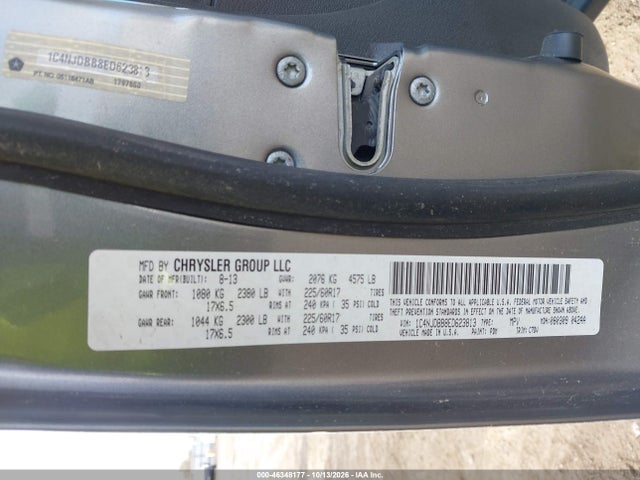 Jeep Compass Sport 2014 1C4NJDBB8ED623813 Image 9