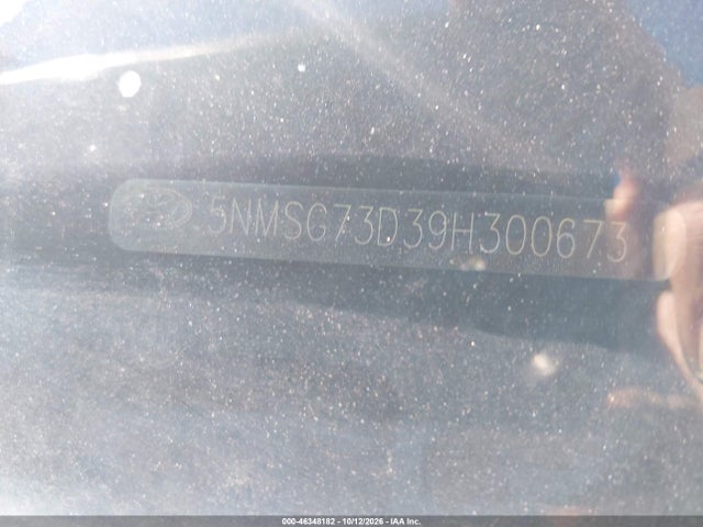 46348182 :رقم المزاد ، 5NMSG73D39H300673 vin ، 2009 Hyundai Santa Fe Gls مزاد بيع