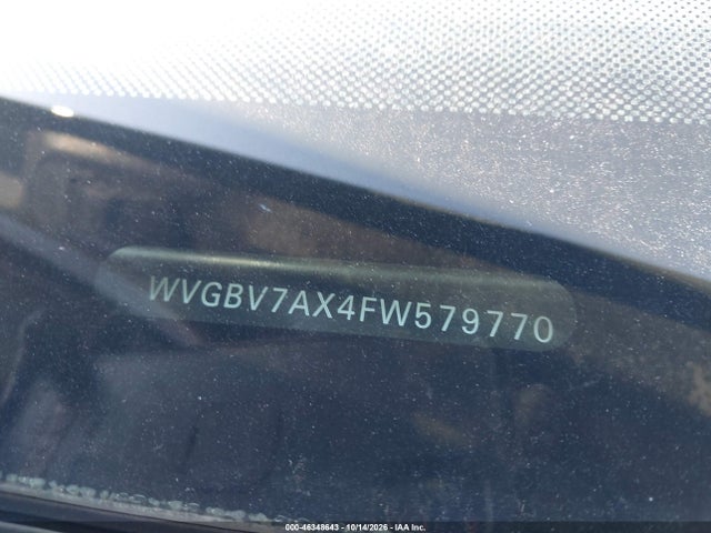Aukcja sprzedaży 2015 Volkswagen Tiguan Se, vin: WVGBV7AX4FW579770, numer aukcji: 46348643