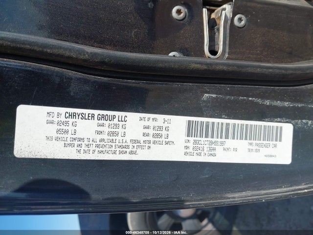 Aukcja sprzedaży 2011 Dodge Charger Police, vin: 2B3CL1CT2BH551997, numer aukcji: 46348705