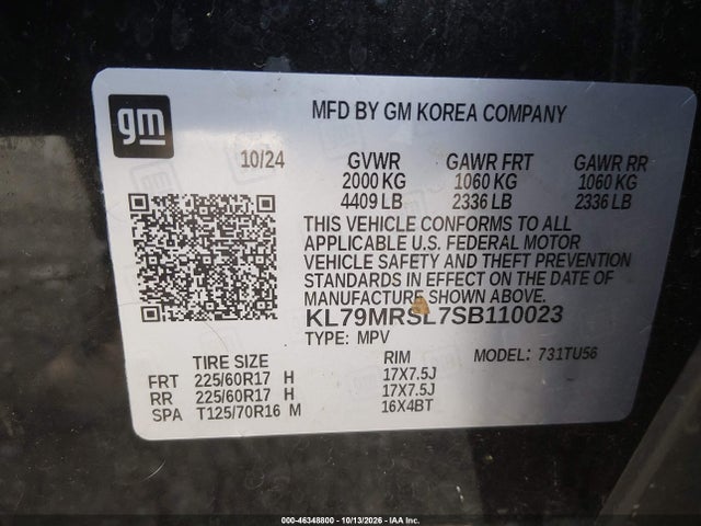 Chevrolet Trailblazer Awd Lt 2025 KL79MRSL7SB110023 Image 9
