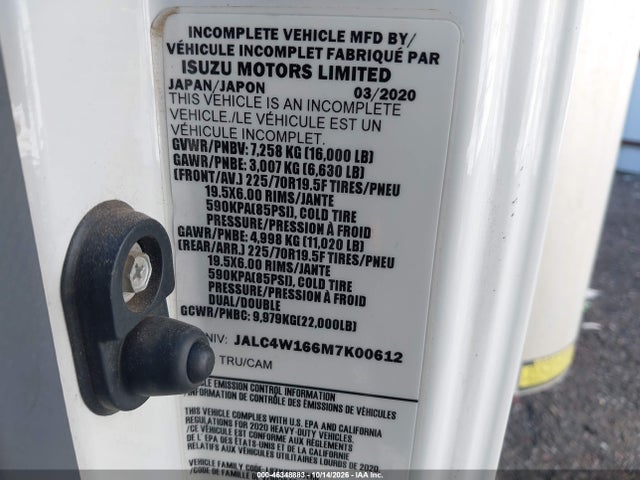 Isuzu NPR XD 2021 JALC4W166M7K00612 Image 8
