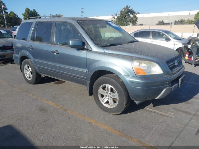 2005 Honda Pilot Ex-l მანქანა იყიდება აუქციონზე, vin: 5FNYF186X5B041695, აუქციონის ნომერი: 46348893