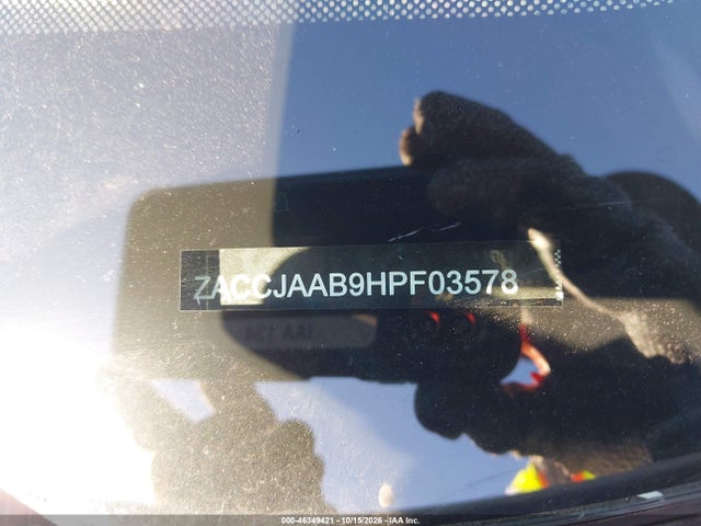 Aukcja sprzedaży 2017 Jeep Renegade Sport Fwd, vin: ZACCJAAB9HPF03578, numer aukcji: 46349421