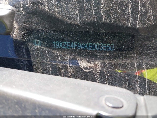 2019 Honda Insight Touring მანქანა იყიდება აუქციონზე, vin: 19XZE4F94KE003550, აუქციონის ნომერი: 46349585