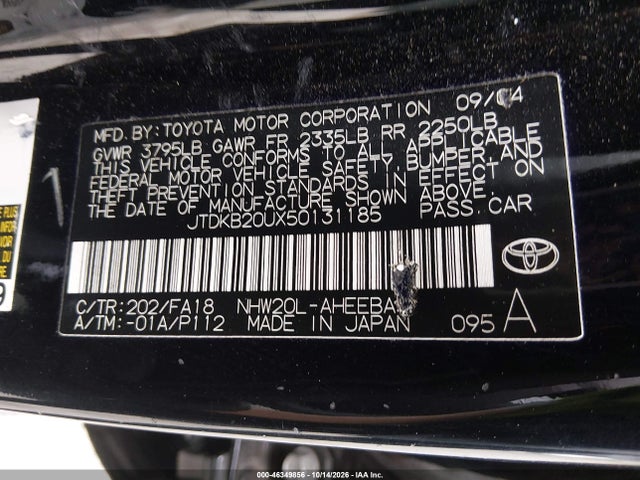 Продаж на аукціоні авто 2005 Toyota Prius, vin: JTDKB20UX50131185, номер лоту: 46349856