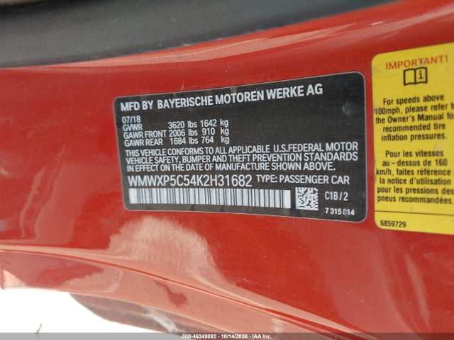 Mini Hardtop Cooper 2019 WMWXP5C54K2H31682 Image 9