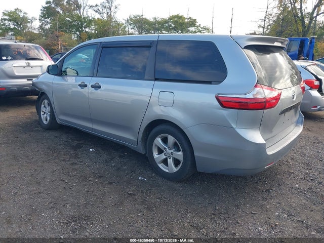 2017 Toyota Sienna L 7 Passenger მანქანა იყიდება აუქციონზე, vin: 5TDZZ3DC2HS843788, აუქციონის ნომერი: 46350450