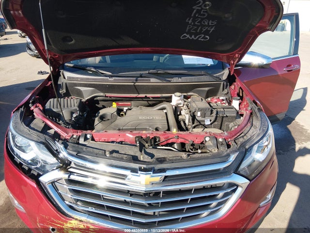 2020 Chevrolet Equinox Fwd Premier 1.5l Turbo მანქანა იყიდება აუქციონზე, vin: 2GNAXNEV7L6280083, აუქციონის ნომერი: 46350889