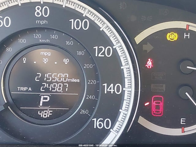 46351040 :رقم المزاد ، 1HGCR2F33EA169450 vin ، 2014 Honda Accord Lx مزاد بيع
