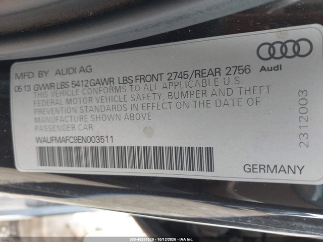 Продажа на аукционе авто 2014 Audi A6 3.0 Tdi Premium Plus, vin: WAUFMAFC9EN003511, номер лота: 46351529