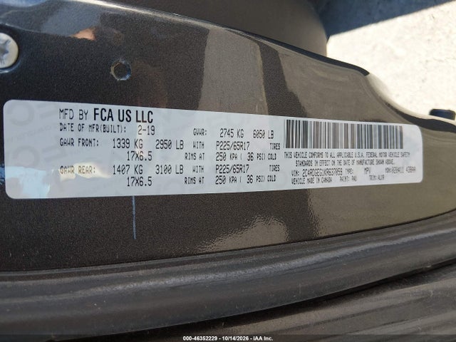 Dodge Grand Caravan Gt 2019 2C4RDGEG1KR637059 Image 9