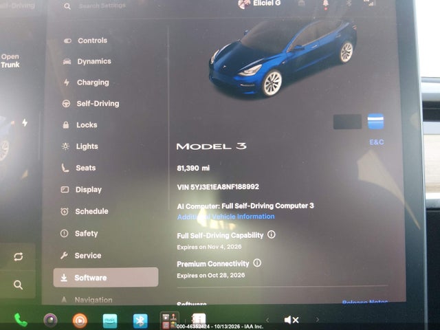 Tesla Model 3 Rear-wheel Drive 2022 5YJ3E1EA8NF188992 Image 7