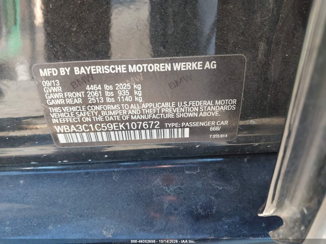 WBA3C1C59EK107672 BMW 328I