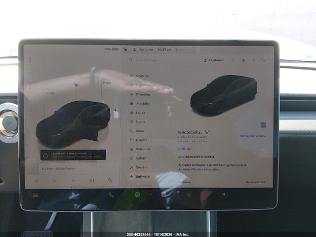 Продаж на аукціоні авто 2026 Tesla Model Y All-wheel Drive/long Range Launch Series/premium All-wheel Drive, vin: 7SAYGDEE5TF405614, номер лоту: 46353544