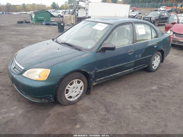 2001 Honda Civic Lx მანქანა იყიდება აუქციონზე, vin: JHMES165X1S009592, აუქციონის ნომერი: 46353574