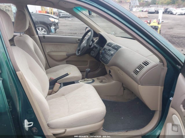 2001 Honda Civic Lx მანქანა იყიდება აუქციონზე, vin: JHMES165X1S009592, აუქციონის ნომერი: 46353574