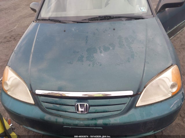 2001 Honda Civic Lx მანქანა იყიდება აუქციონზე, vin: JHMES165X1S009592, აუქციონის ნომერი: 46353574