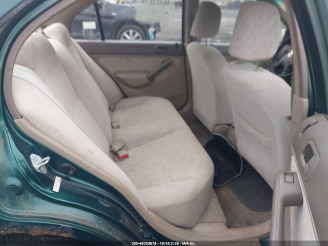 2001 Honda Civic Lx მანქანა იყიდება აუქციონზე, vin: JHMES165X1S009592, აუქციონის ნომერი: 46353574