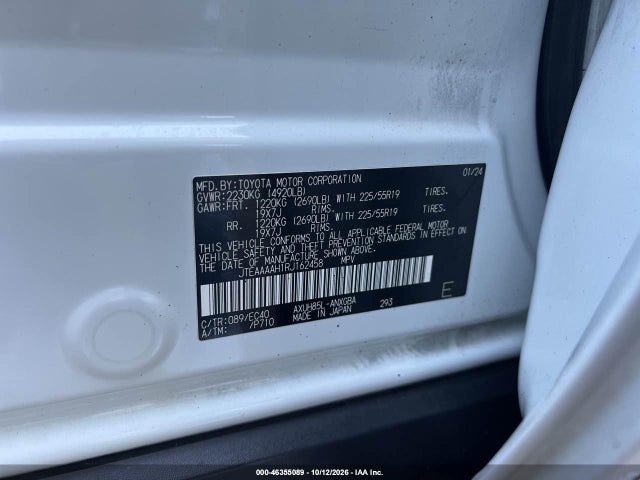 Aukcja sprzedaży 2024 Toyota Venza Xle, vin: JTEAAAAH1RJ162458, numer aukcji: 46355089