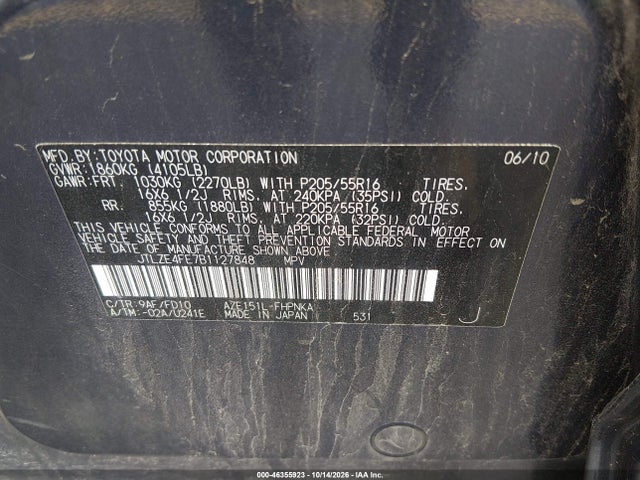 Продаж на аукціоні авто 2011 Scion Xb, vin: JTLZE4FE7B1127848, номер лоту: 46355923