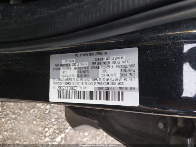 46356204 :رقم المزاد ، JM3KE2DYXF0490307 vin ، 2015 Mazda Cx-5 Grand Touring مزاد بيع